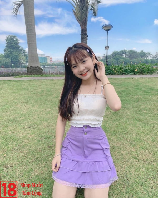 Gái đẹp mặc váy ngắn trên tik tok (6)