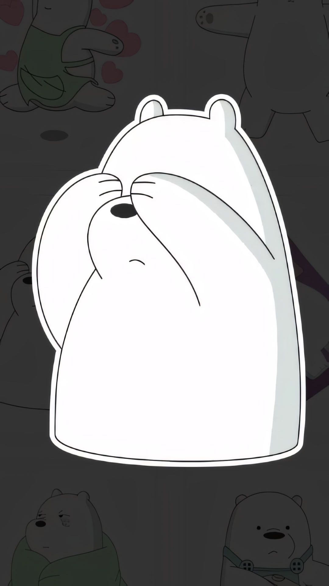 ice bear anh buon hoat hinh gau 1920px 1080px full hd 1