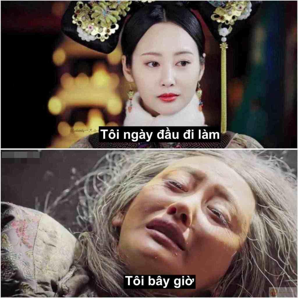 Meme ngoài khóc trong cười