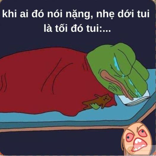 Meme khóc cute