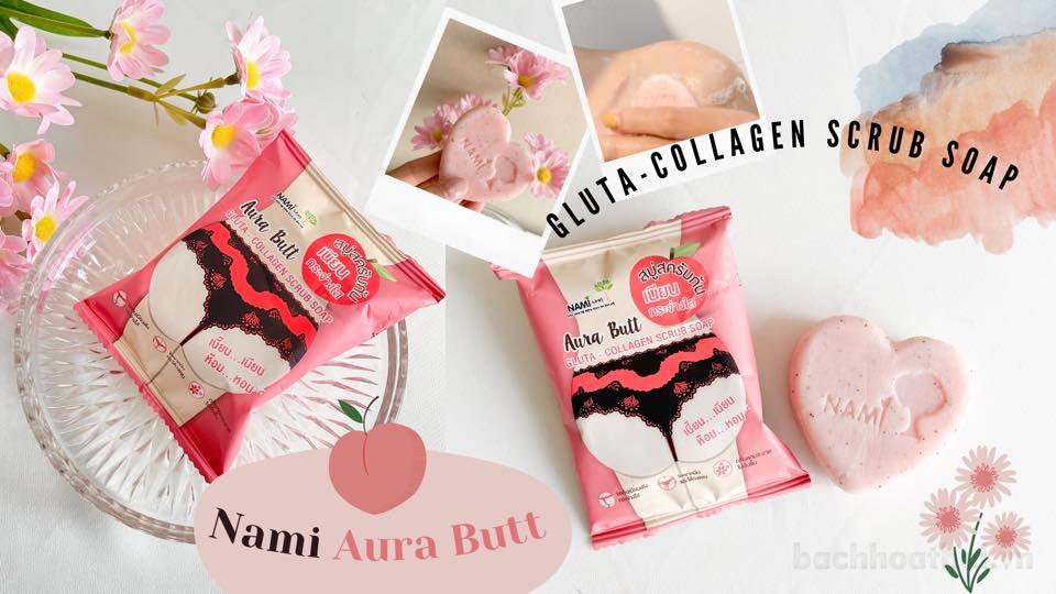 Xà phòng tắm tẩy tế bào chết toàn thân Ura Butt Gluta Collagen Scrub soap Thái Lan