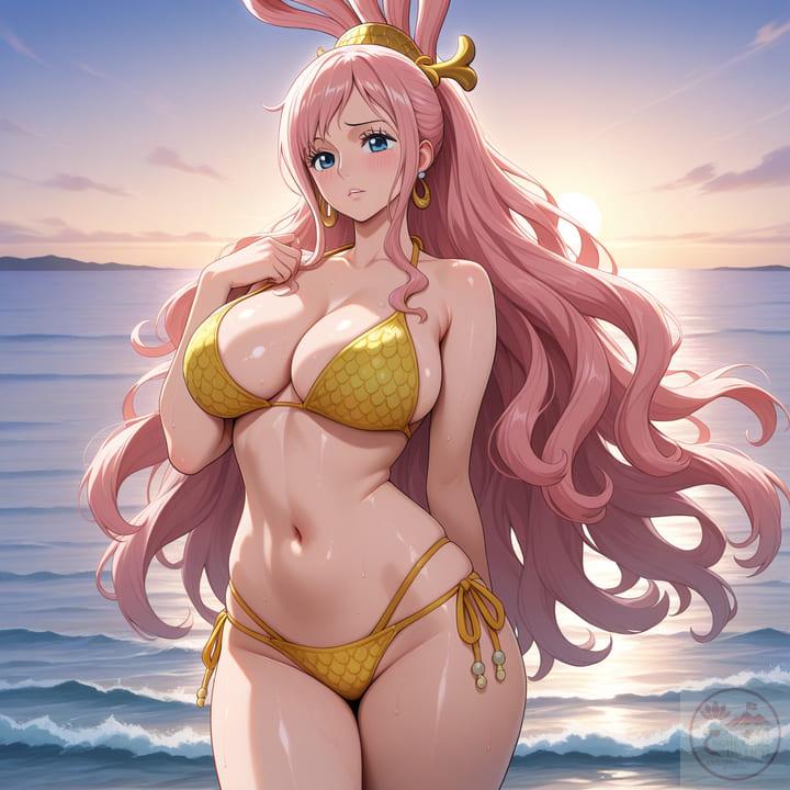 Nico Robin bikini hai dây