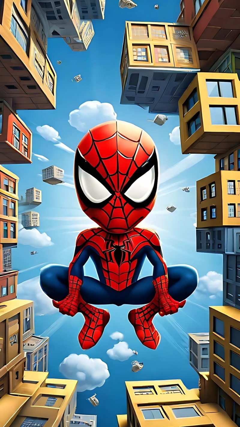 ảnh nền người nhện chibi đẹp nhất