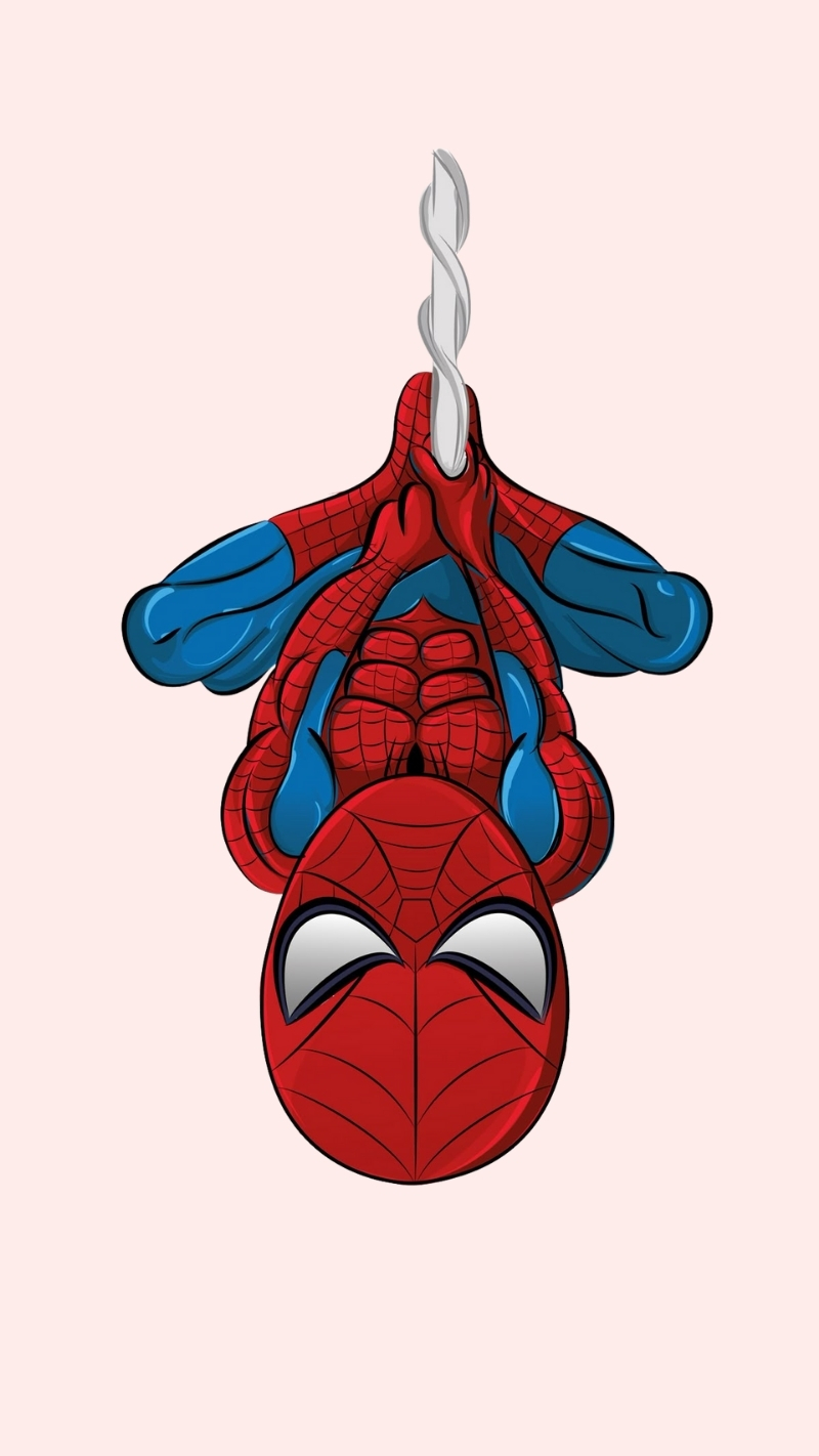 ảnh nền người nhện chibi long lanh