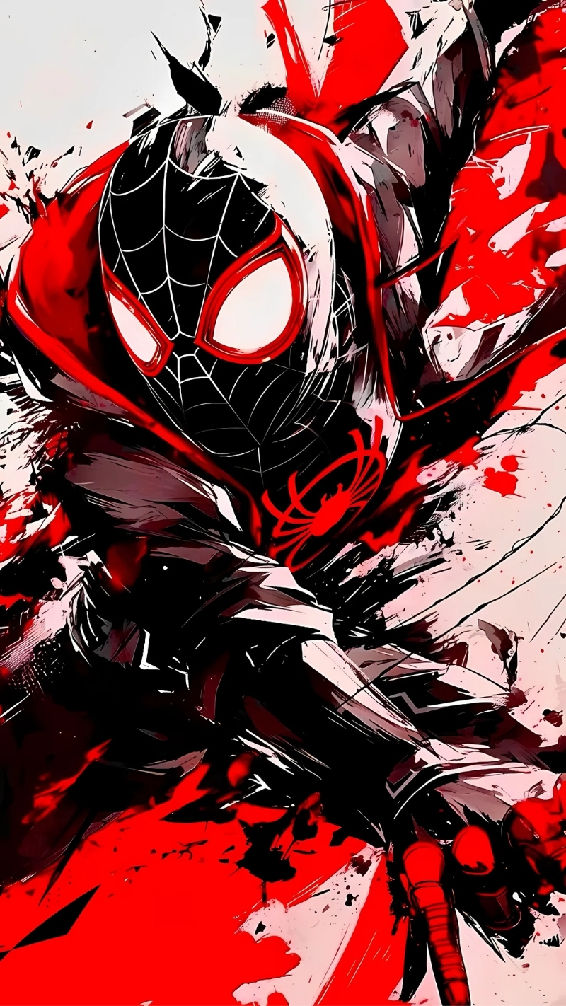 ảnh nền người nhện màu đen thu hút