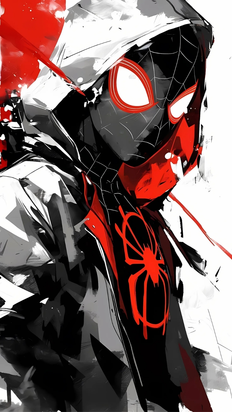 ảnh nền người nhện màu đen ngầu