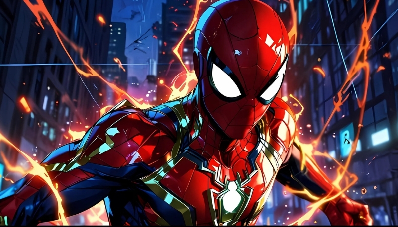 ảnh nền người nhện ngầu chân thực