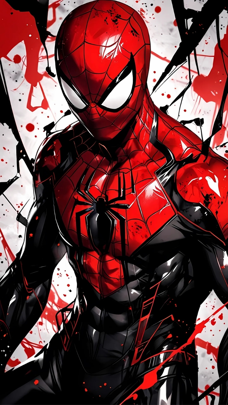 ảnh nền người nhện logo đơn giản