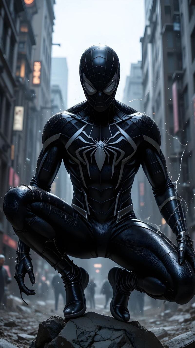 ảnh nền người nhện 4K chơi lỗi