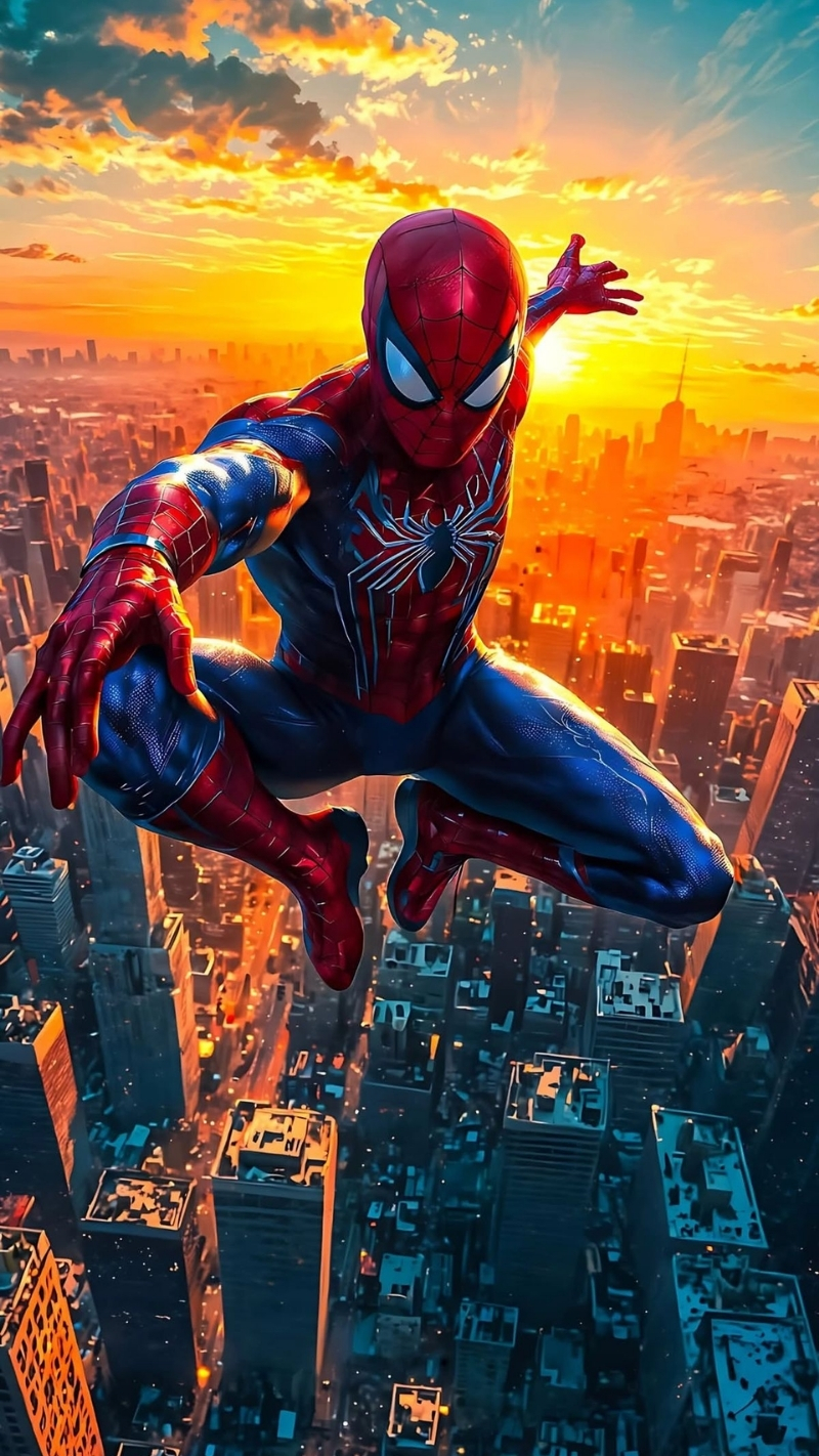 ảnh nền người nhện 3D sống động