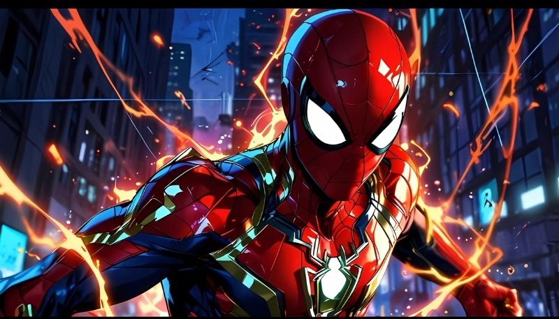 ảnh nền người nhện 3D huyền ảo