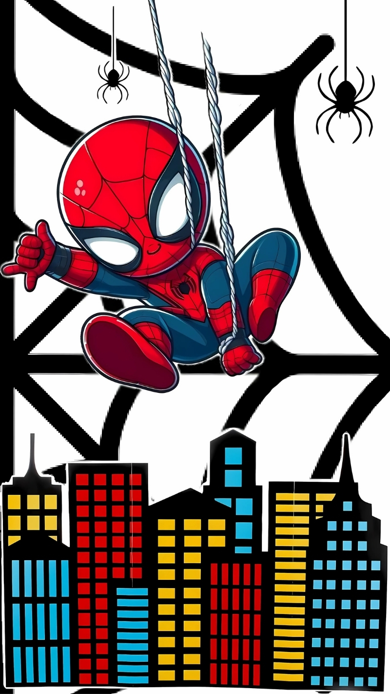 ảnh nền người nhện cute ngọt ngào