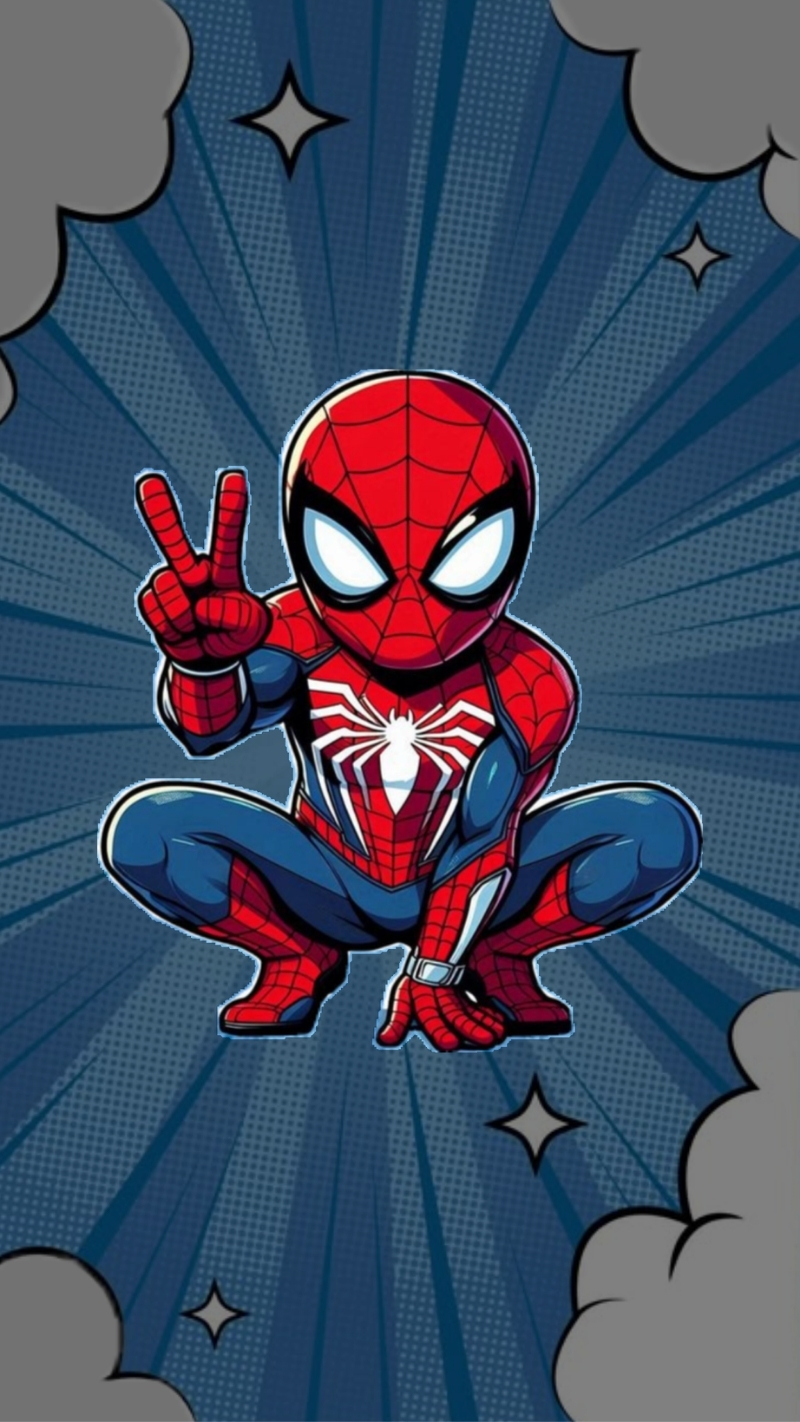 ảnh nền người nhện cute trong sáng