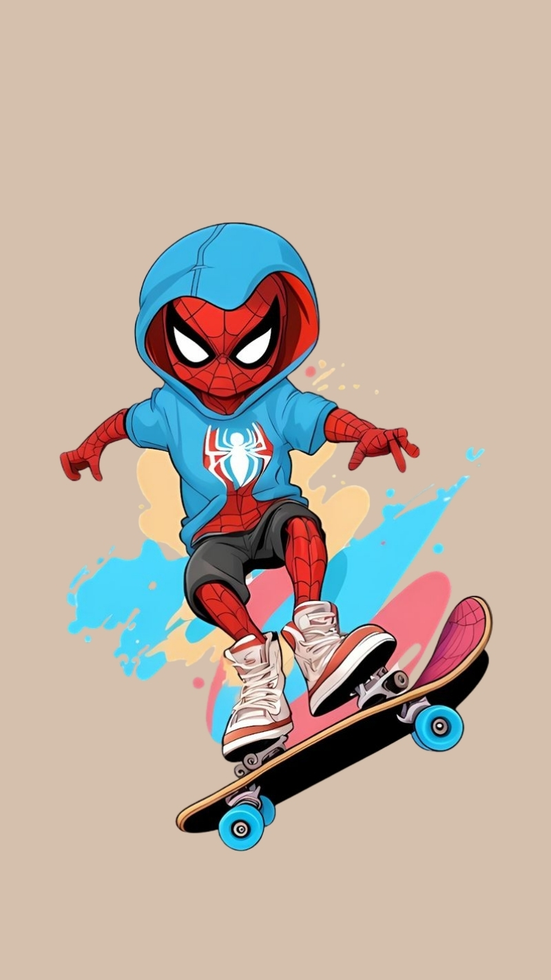 ảnh nền người nhện cute hấp dẫn