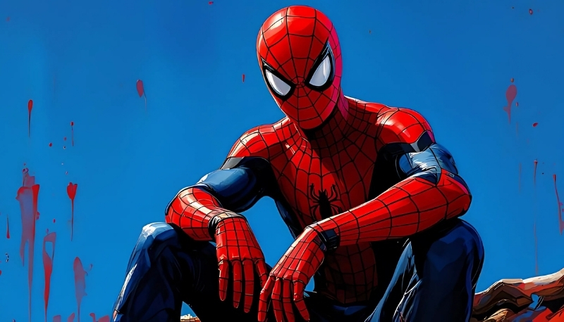 ảnh nền người nhện cute tinh nghịch