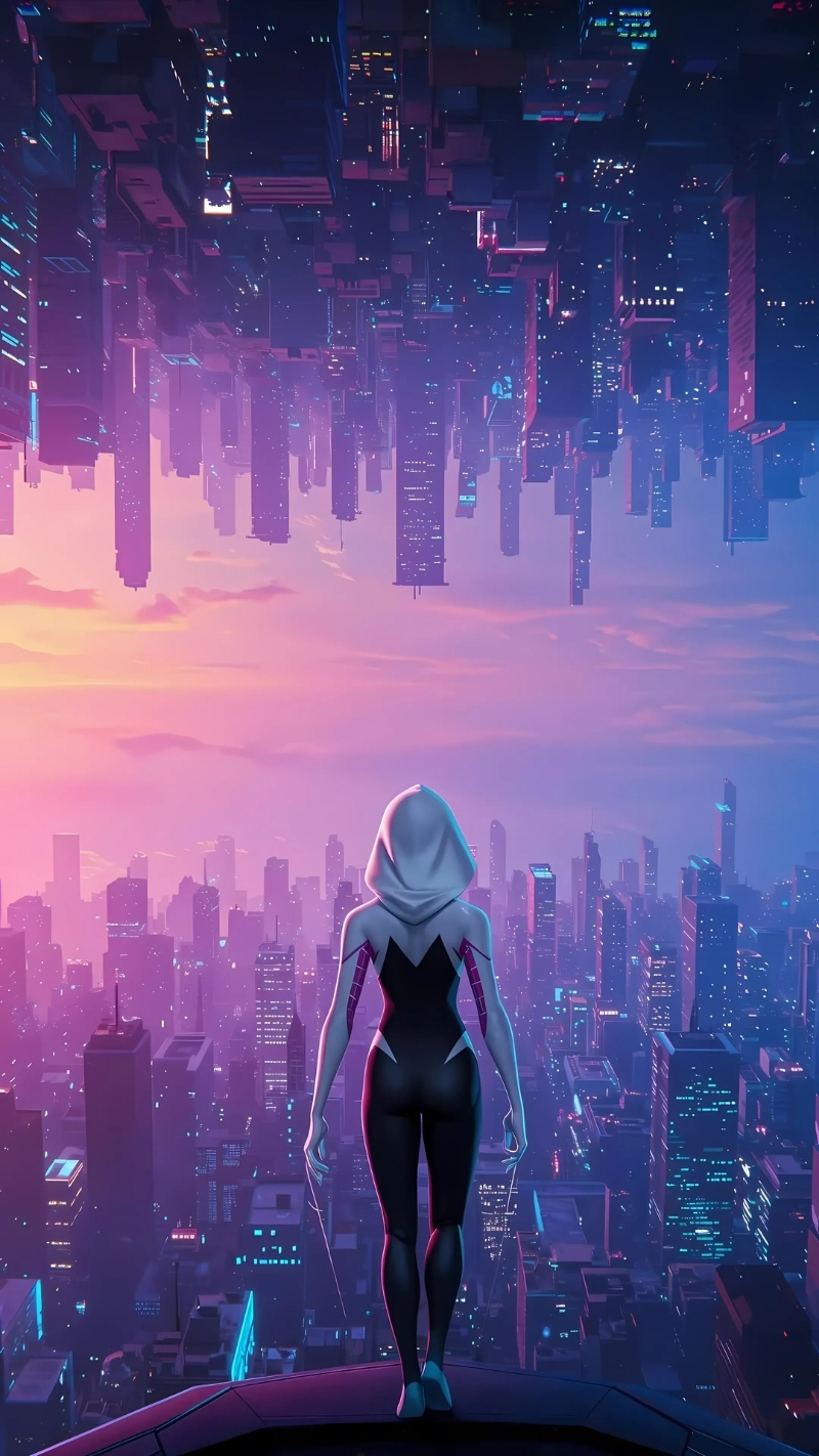 ảnh nền người nhện màu hồng sắc nét