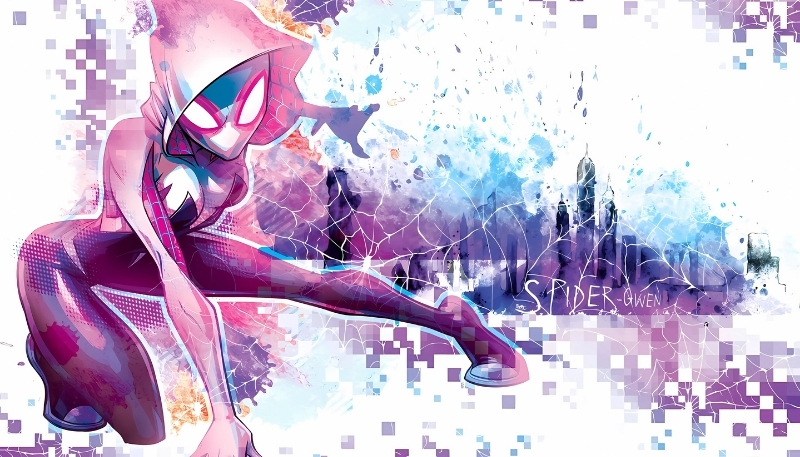 ảnh nền người nhện màu hồng tuyệt đẹp