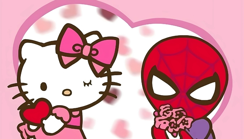 ảnh nền người nhện hello kitty đẹp nhất