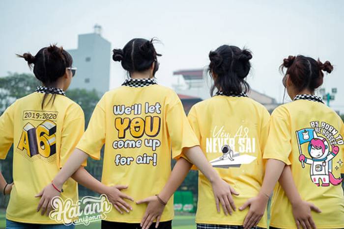 Hình in áo lớp lầy, bậy bựa