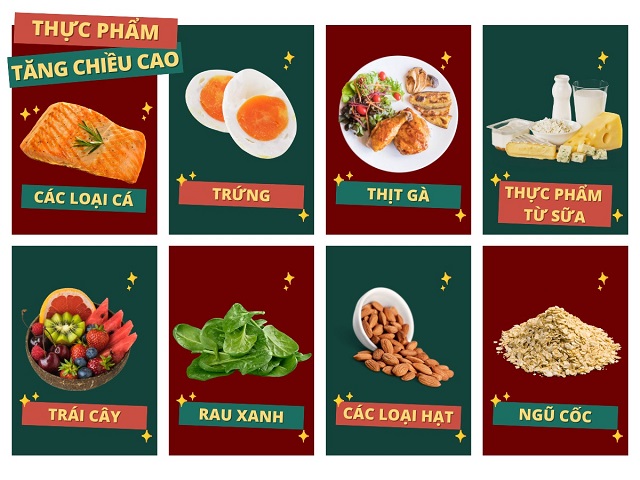 Thực phẩm tăng chiều cao nên có trong bữa ăn hằng ngày