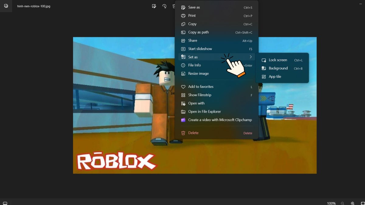 Cách làm hình nền roblox đẹp trên máy tính