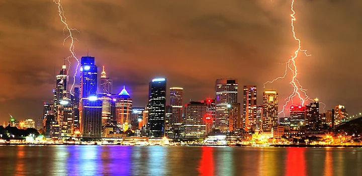 Thiết lập máy ảnh để chụp tia sét