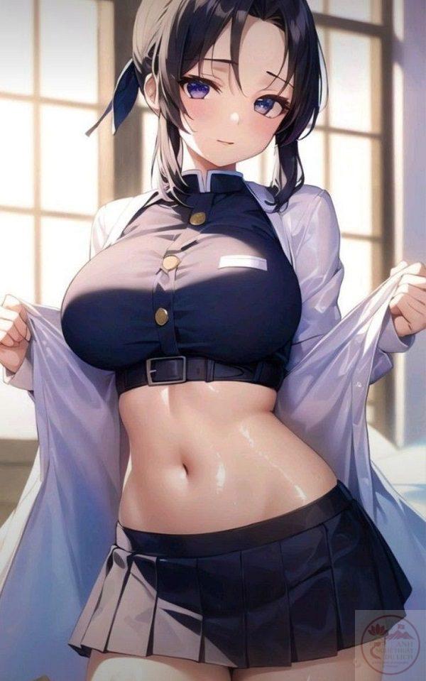 Một Shinobu đầy cuốn hút trong ánh nắng chiều dịu dàng