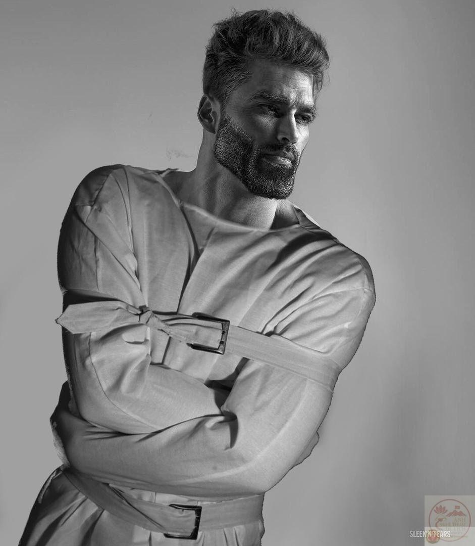 Ảnh chế Giga Chad thường đi kèm câu nói gây cười cho dân mạng