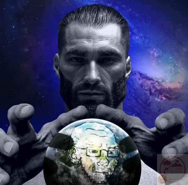 Hình ảnh Giga Chad góc độ cận cảnh được biến hóa thành nhiều mẫu meme vui