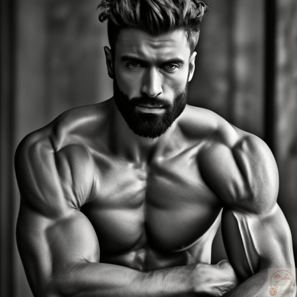 Hình ảnh nam thần Giga Chad gây ấn tượng bởi vóc dáng và thần thái cuốn hút