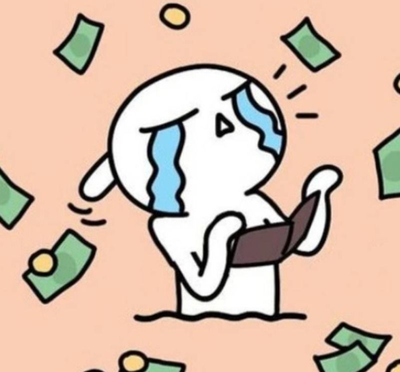 Meme hết tiền