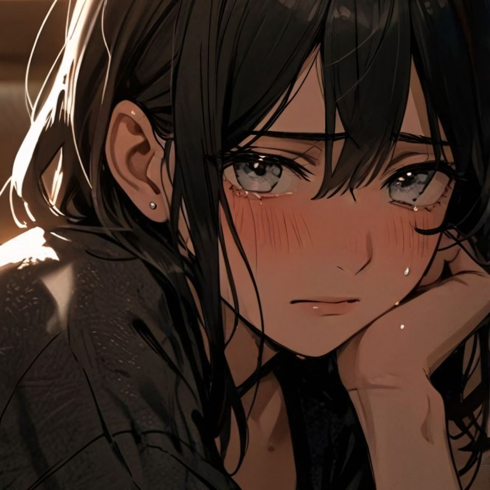 Anh den trang avatar buon nu 960px 960px avatar 11