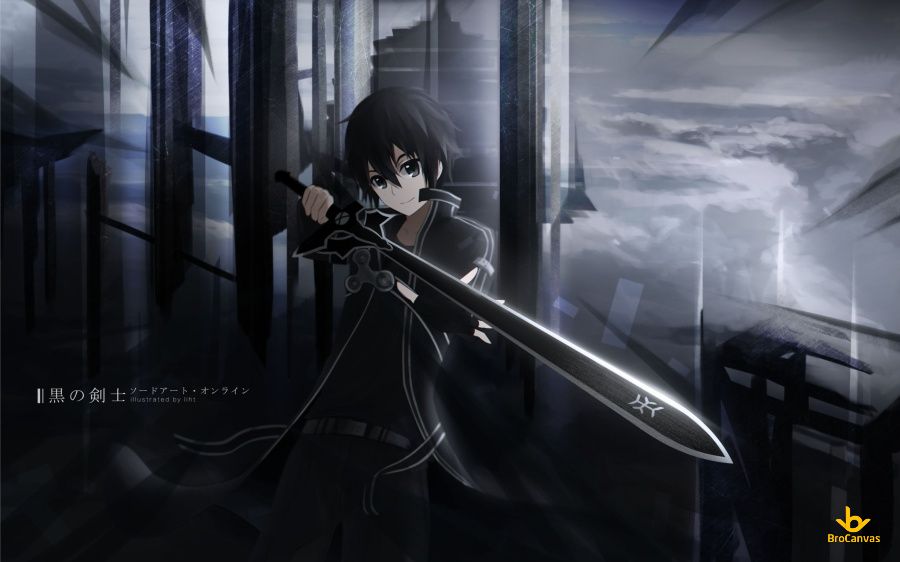 Hình ảnh Kirito Mỉm Cười