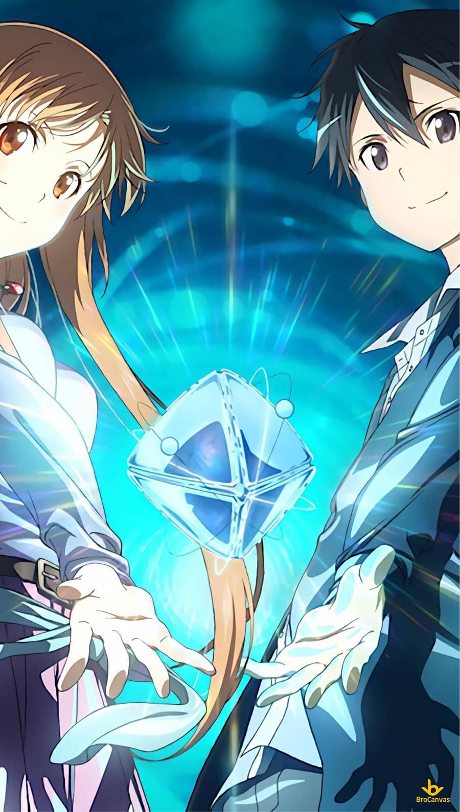 Hình Nền Viên Ngọc Trong Tay Kirito Và Asuma