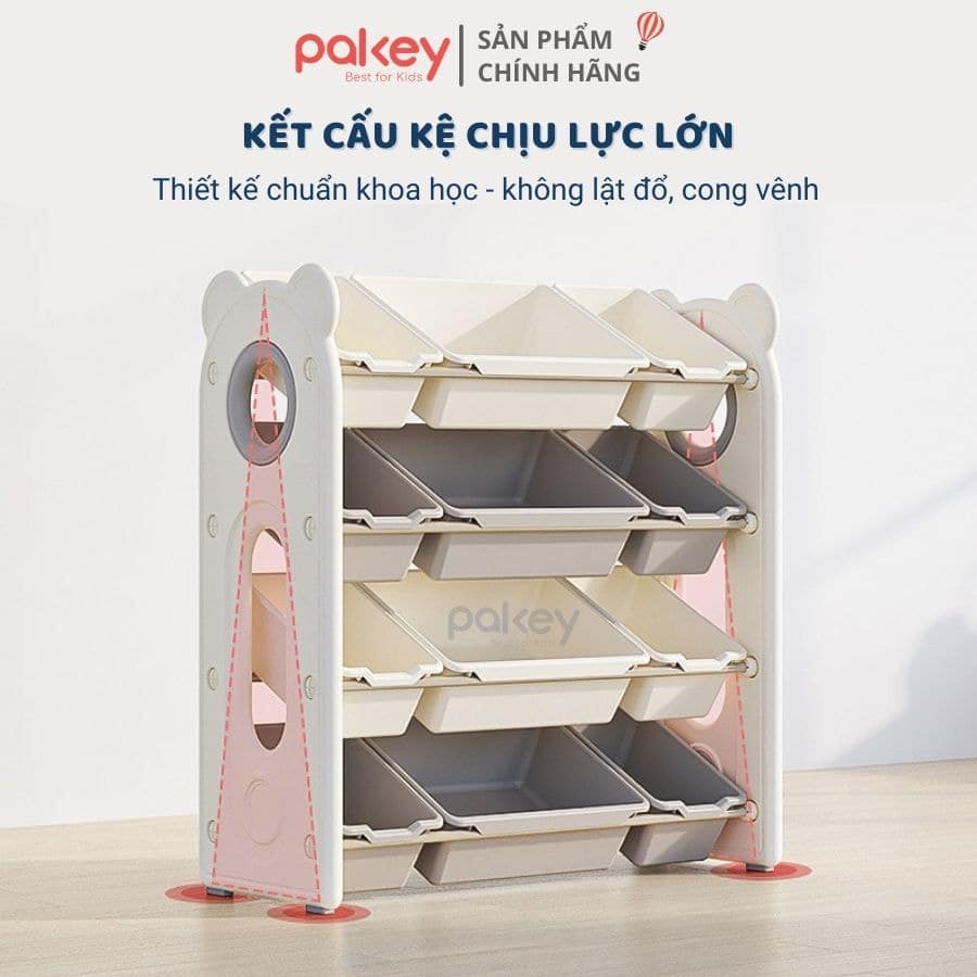Set kệ đồ chơi có bộ phụ kiện ốc chốt nhựa đảm bảo sử dụng an toàn trong thời gian lâu dài
