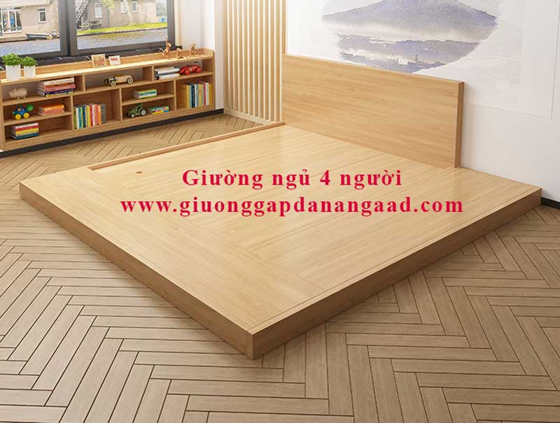 Giường ngủ 4 người đẹp rộng 2mx2m2 giá rẻ