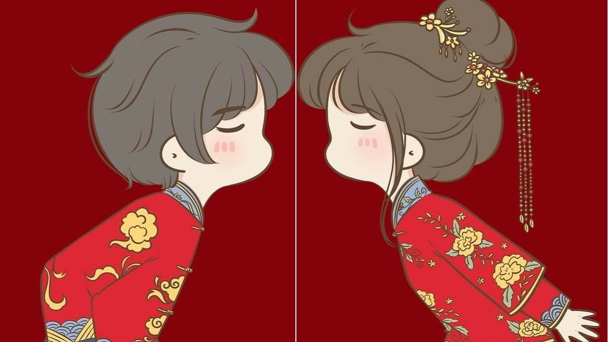 Ảnh avatar đôi tết đáng yêu hình 2