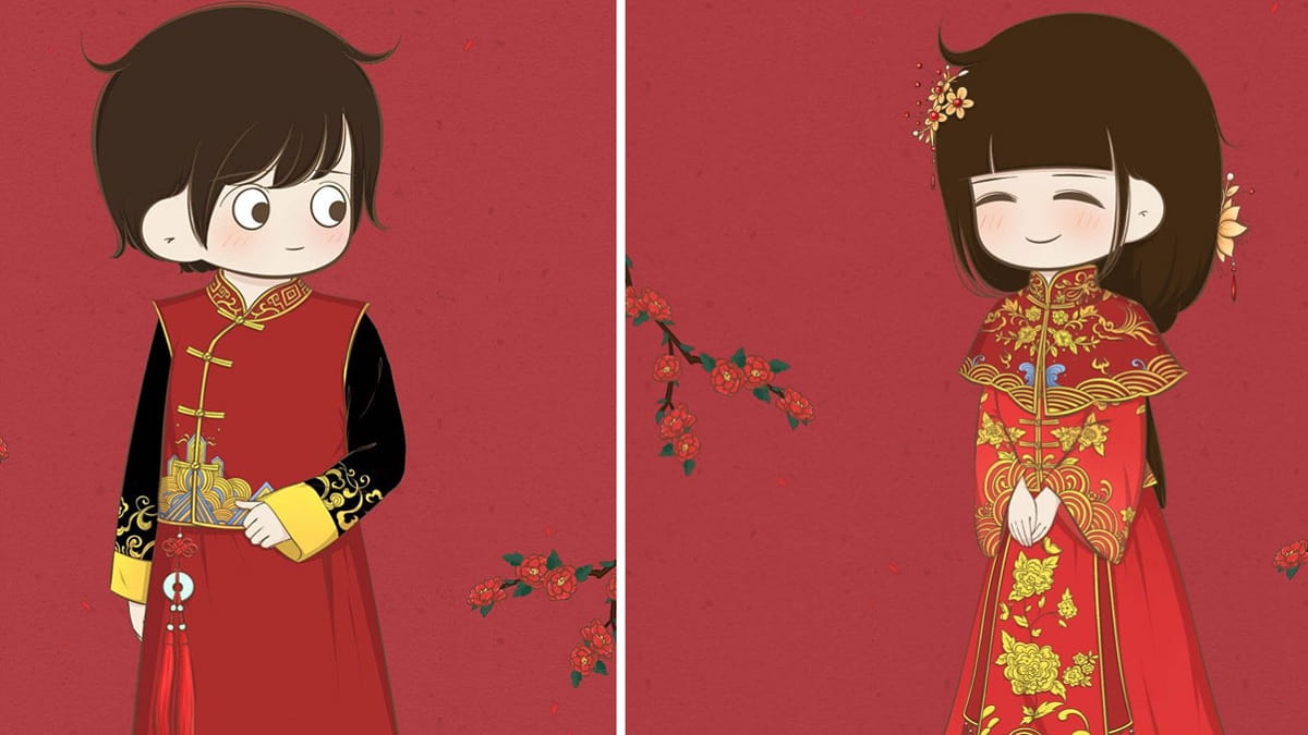 Ảnh avatar đôi tết đáng yêu hình 3