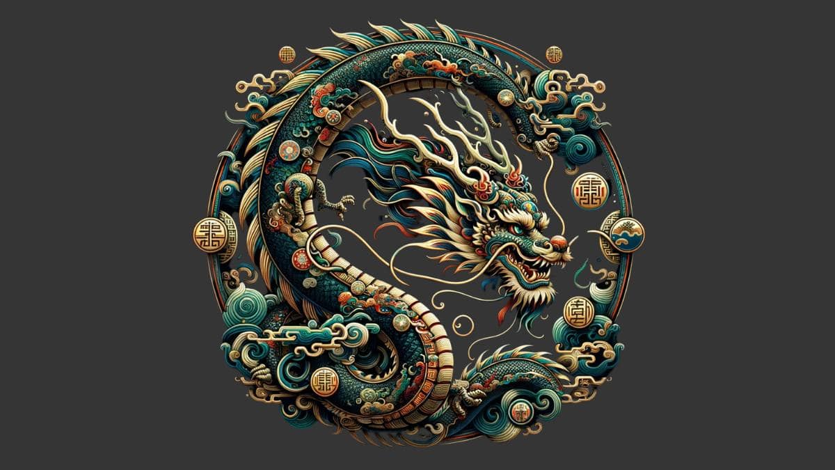 Hình ảnh avatar Tết 2024 con rồng cực chất