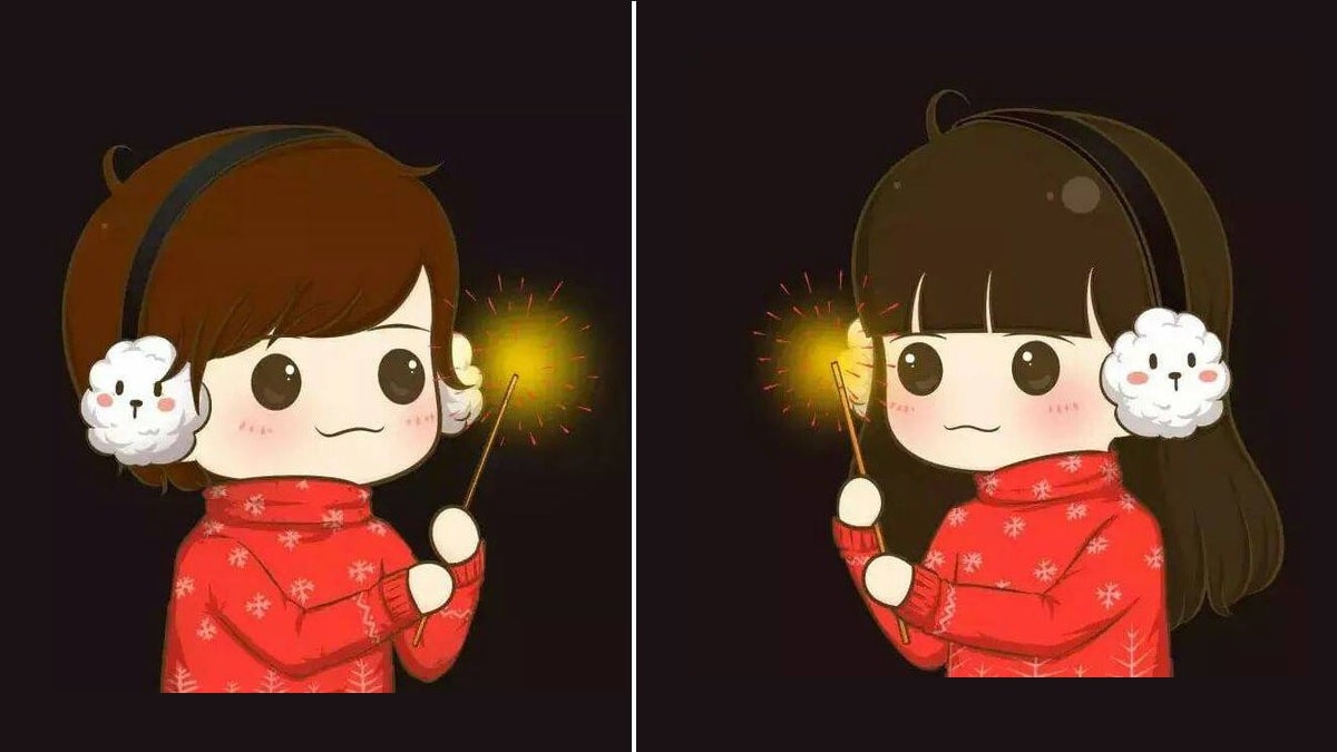 Ảnh avatar đôi tết đáng yêu hình 5