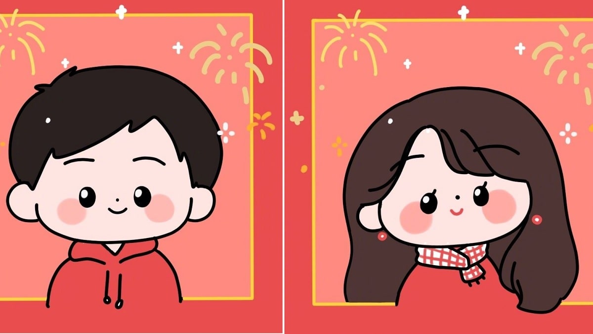 Ảnh avatar đôi tết đáng yêu hình 7