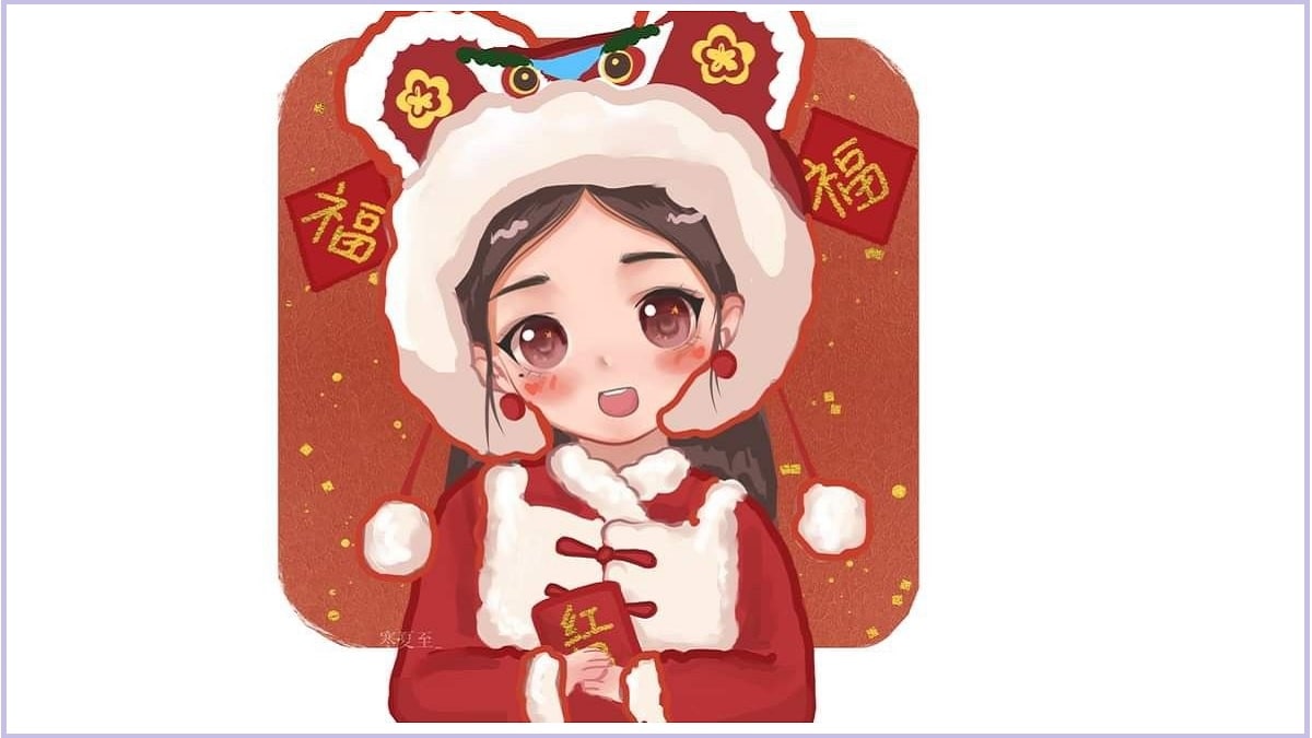 Ảnh avatar tết cực chất hình 2