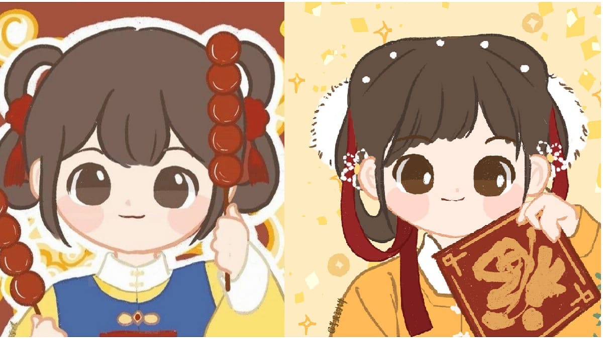 Ảnh avatar tết cho đôi bạn thân hình 1