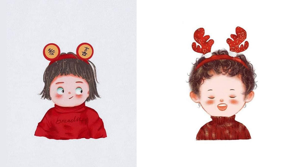 Ảnh avatar tết cho đôi bạn thân hình 7