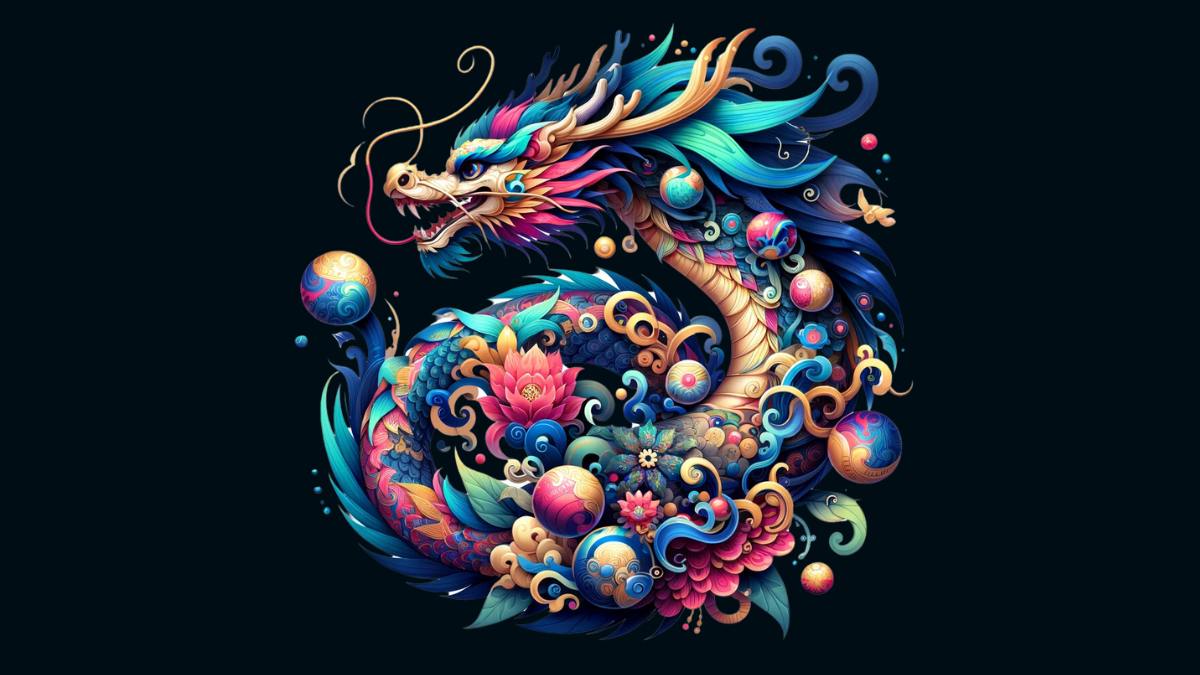 Ảnh avatar Tết 2024 con rồng đẹp chất