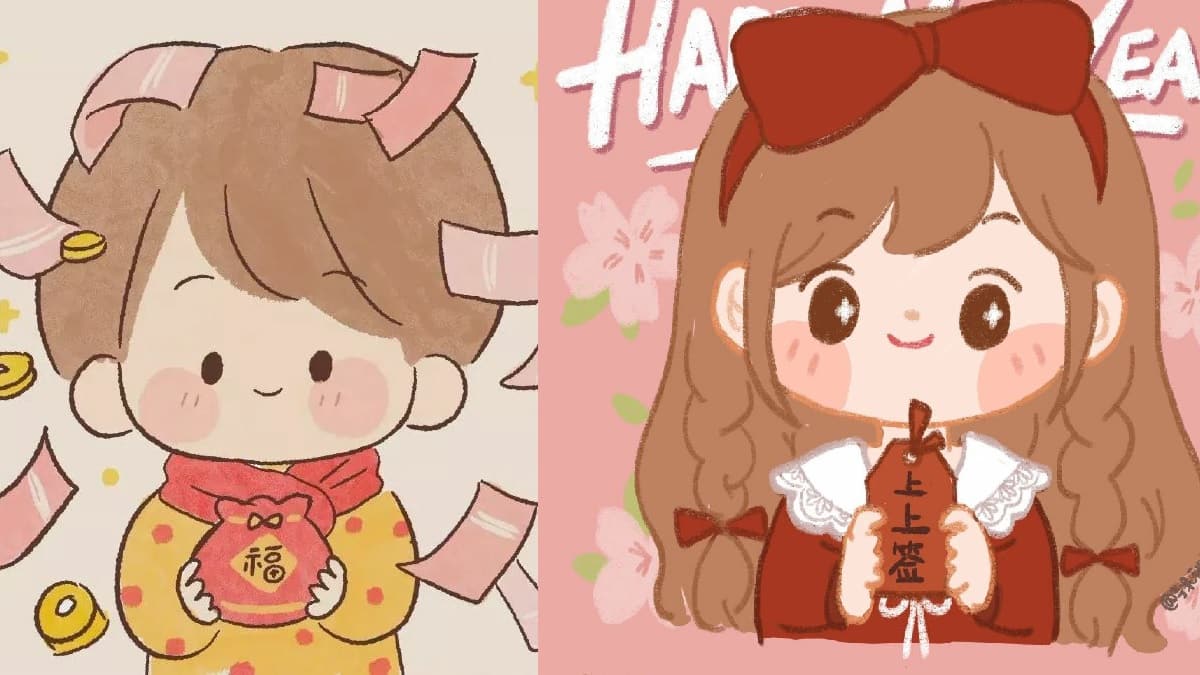 Ảnh avatar tết cho đôi bạn thân hình 10