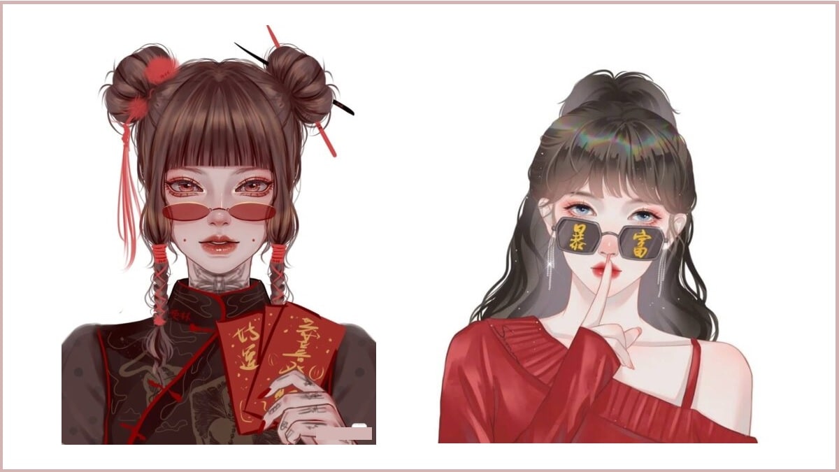 Ảnh avatar tết anime cute hình 3