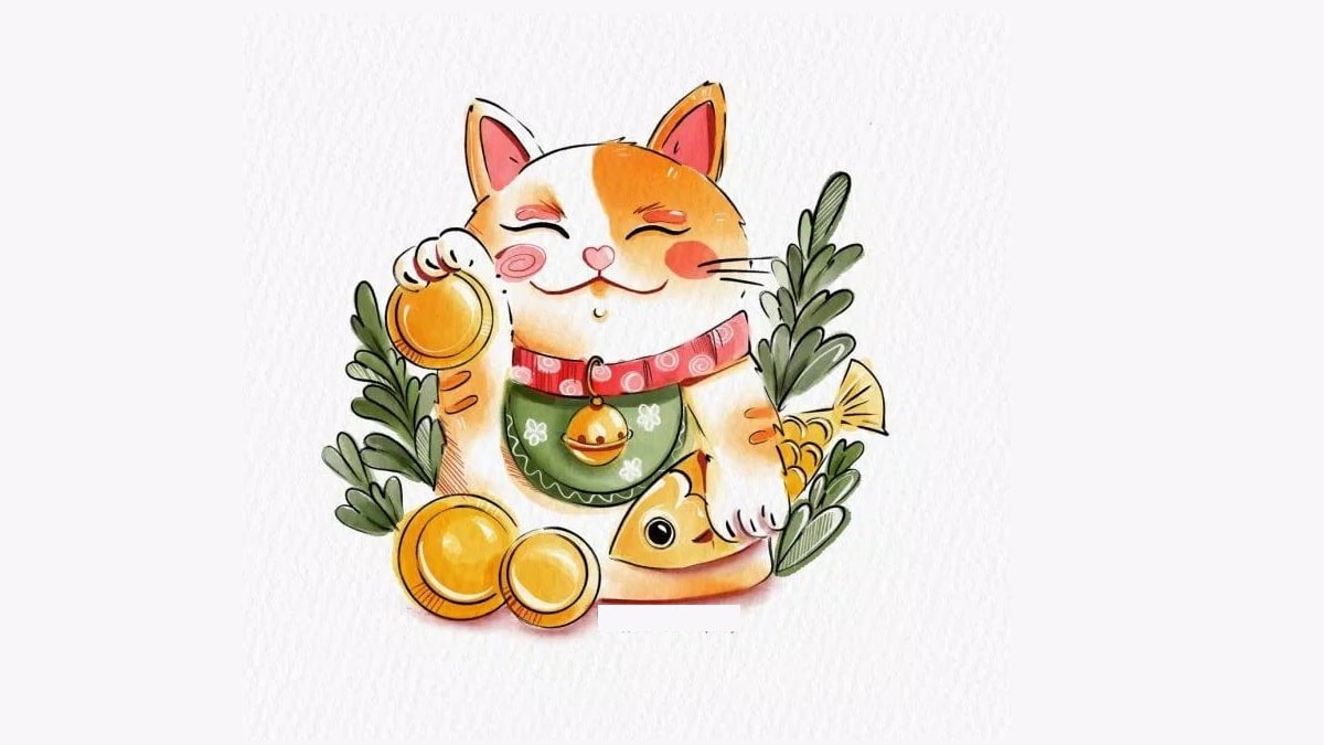 Ảnh avatar tết con mèo 2023 hình 2