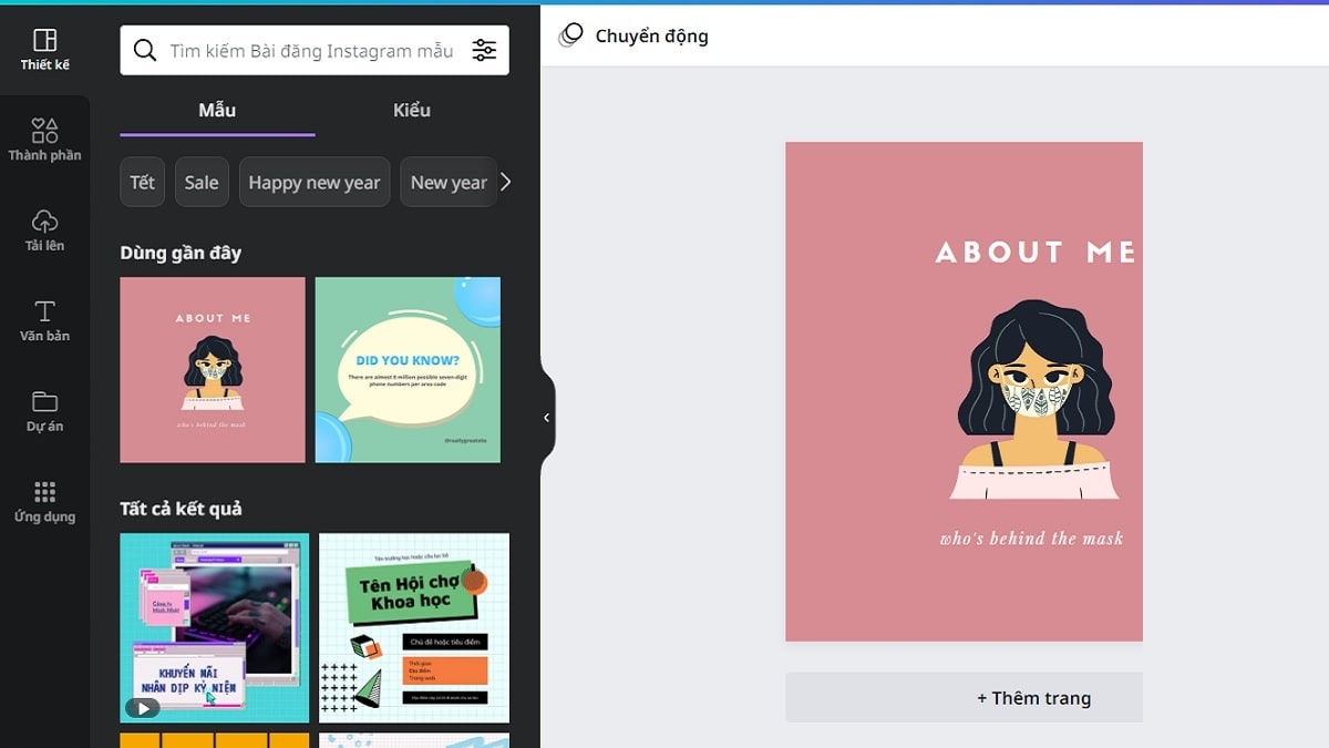 Cách tạo avatar tết bằng canva bước 2