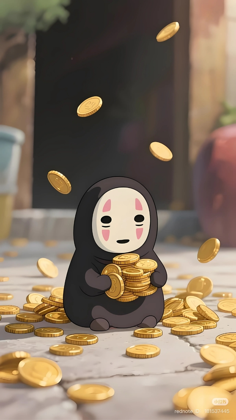 Wallpaper Vô Diện chibi cute cho mobile